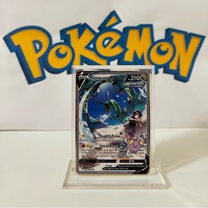Pokémon Rayquaza V 194/203 - Evolving Skies -  Fan Art Metal Gold Card